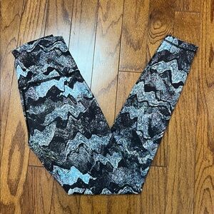 Ivivva 28” Blue Black Grey Leggings Best For Sz12